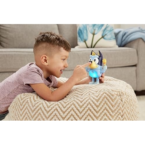 VTech Shake It Bluey, Official Character, Interactive Toddler Toy with Music, Sounds and Phrases from the TV show, Educational Learning Gift for Kids 3, 4, 5 + Years, English Version - Image 5
