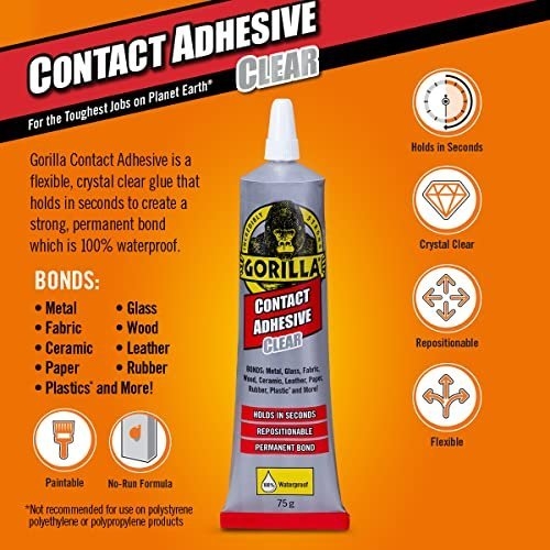 Gorilla Contact Adhesive Clear 75g - Image 3