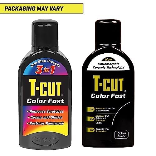 T-Cut 3 in 1 Color Fast Paintwork Restorer Car Polish, Black, 500 ml - Image 2