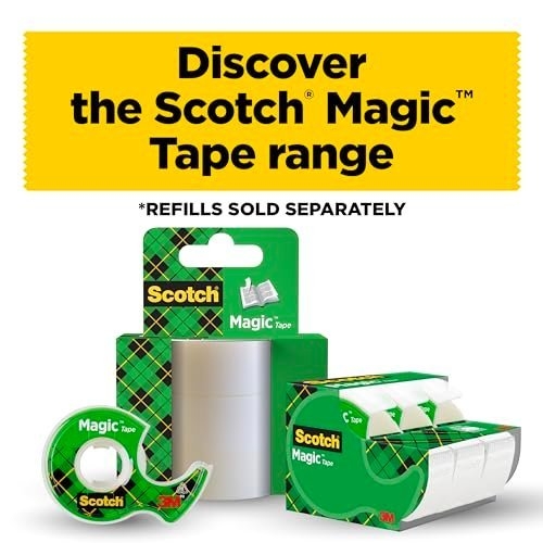 Scotch Magic Invisible Tape - 3 Refill Rolls, 19mmx25m - General Purpose Sticky Tape for Document Repair, Labelling & Sealing - Image 4