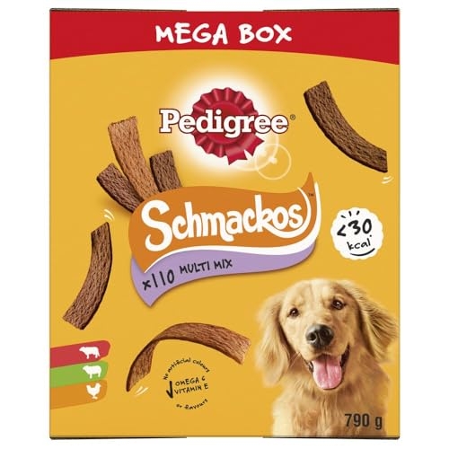 Pedigree Schmackos Mega Pack 110 Strips Snacks, Dog Treat Multipack with Beef, Lamb and Poultry Flavours, 790 g (Pack of 1) - Image 14