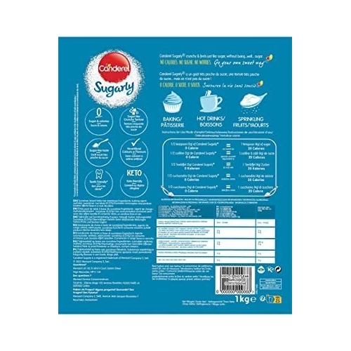 Canderel Sugarly Crunchy Sweetener 1kg – VALUE PACK – Equivalent to 2kg of Sugar - Image 2