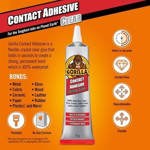 Gorilla Contact Adhesive Clear 75g - Image 6