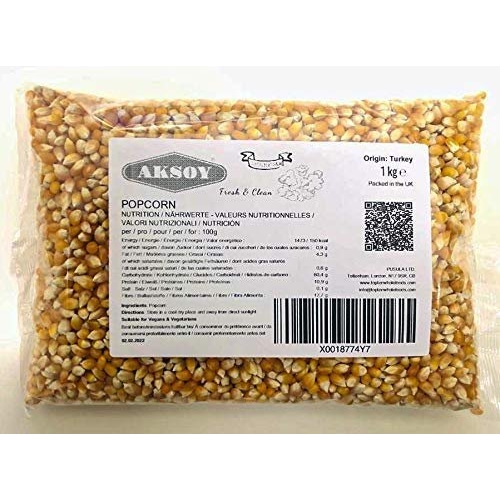 AKSOY 1KG Popping Corn Kernels - Popcorn Seeds || Stove-top & Microwave Popcorn & Air Popper Friendly Popcorn || New seasonings Corn, New harvested || 1KG … - Image 2