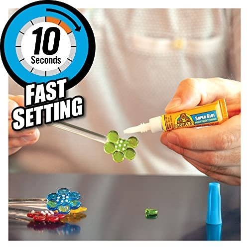 Gorilla Super Glue, 15g – All Purpose, Impact Tough & Fast Setting with Anti-Clog Cap Ideal for Metal, Ceramics, Leather & More - Image 3