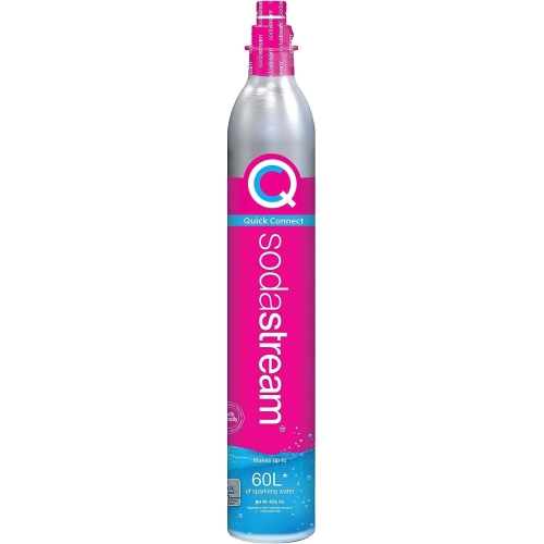 SodaStream 60 Litre Spare Gas Cylinder for Sparkling Water Maker, CO2 Cylinder for Making Fizzy Carbonated Water at Home, (Quick Connect, Pink Gas Compatible with Terra, Art, Duo, Gaia, E-Terra) - Image 2