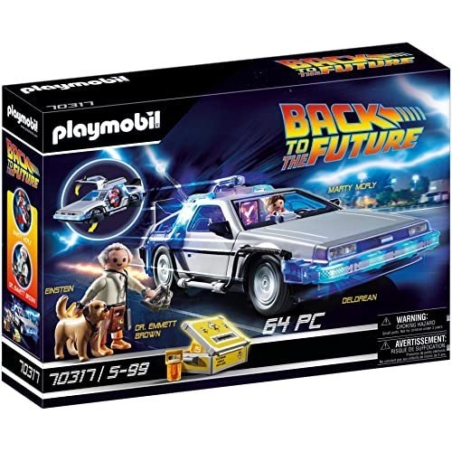 Playmobil 70317 Back to the Future DeLorean, for Back to the Future fans, Collector's Item for Car Enthusiasts, Fun Imaginative Role-Play, Playset Suitable for Children Ages 6+