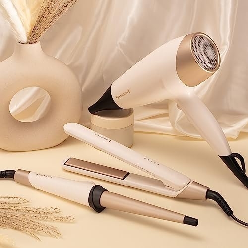 Remington Shea Soft Hair Dryer (Micro-Conditioners Enriched with Shea Oil for Soft Sleek Hair, Ionic, Diffuser, Wide Drying Concentrator, 3 Heat / 2 Speed Settings, Cool Shot, 2200W) D4740 - Image 2