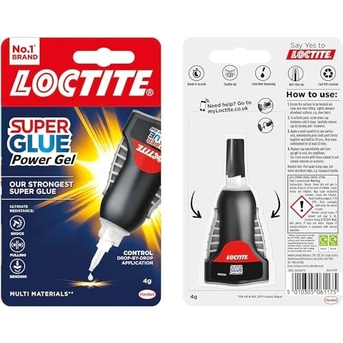 Loctite Super Glue Power Gel, Flexible Super Glue Gel, Superglue with Non-Drip Formula for Vertical Applications, Clear Glue with Precise Nozzle, 1x4g - Image 6
