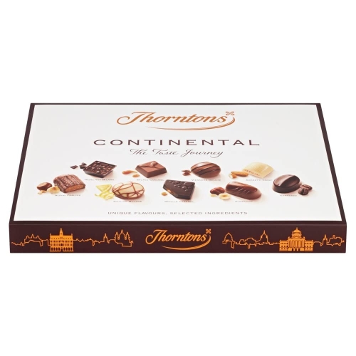Thorntons Continental Dark Chocolate Gift, Perfect for Sharing, Gifts for Women and Men, Unique Flavours Milk, White, Dark Chocolate, 264g - Image 5