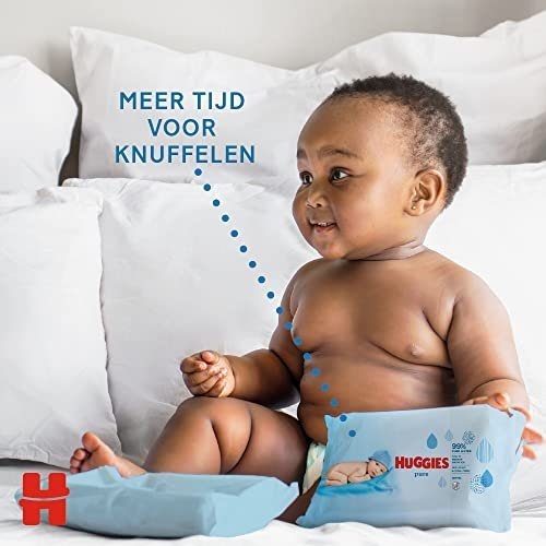 Huggies Pure, Baby Wipes, 18 Packs (1008 Wipes Total) - 99 Percent Pure Water Wipes - Fragrance Free for Gentle Cleaning and Protection - Natural Wet Wipes - Image 5