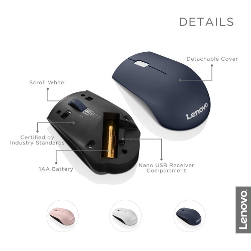 Lenovo 520 Wireless Mouse (Abyss Blue) - Image 2