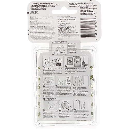 Command Picture & Frame Hanging Strips Value Pack, Large, White - 12 Pairs (24 Strips) - Damage Free Hanging - For Pictures, Frames, Mirrors, Wall décor and Signs - Image 2