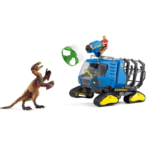 schleich Dinosaurs 42604 Realistic Dakotaraptor and Truck with Scientist Playset - Jurassic Collection Dinosaur Action Figure and Vehicle with Scientist - Toys Gift for Boys, Girls, Kids Ages 4+ - Image 9