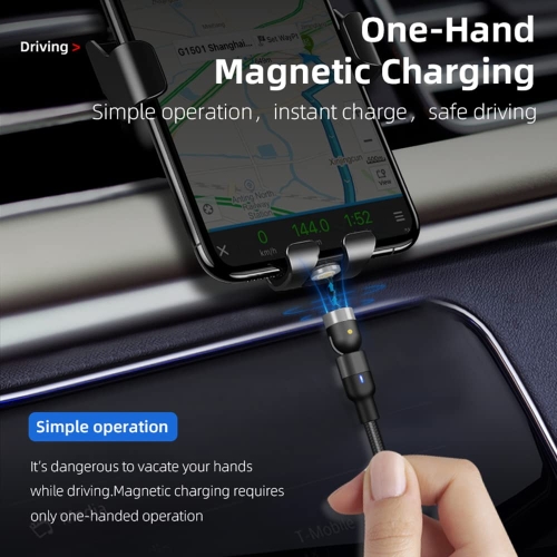 P-TECHUK Fast Charging Magnetic Data Cable, Magnetic Charging Cable with Data Transmission. Type C and Micro Usb connectors - A17 Black (1M 2M Cables, 1 x Tip Holder, 6 x Tips) - Image 9