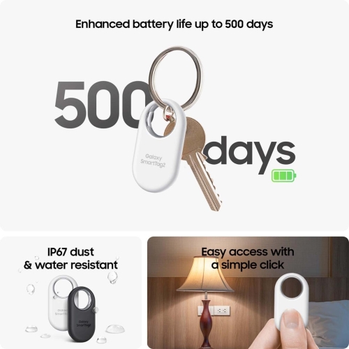Samsung Galaxy SmartTag2 Bluetooth Tracker (1 Pack), Compass View AR, Find Lost Mode, Black - Image 6