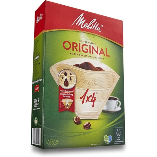 Melitta Original Coffee Filters, 80 per Box, Size 1x4, For Filter Coffee Machines, Natural Brown - Image 6