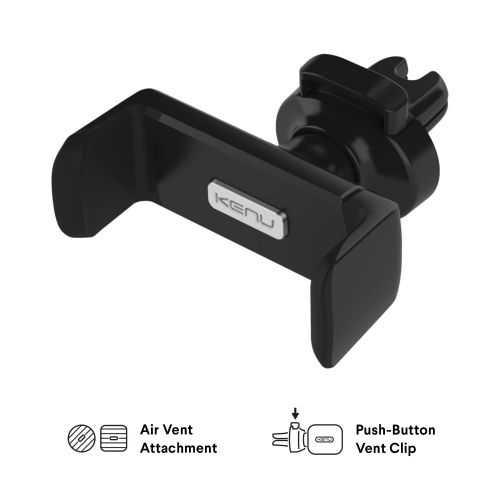 Kenu Airframe Ultra with Insta-Grip tech | Universal Smartphone Car Vent Mount Holder for All iPhone, Android, Pixel, Samsung, LG, Huawei, Xiaomi, Oppo, OnePlus, Black, Large to XL Phones - Image 2