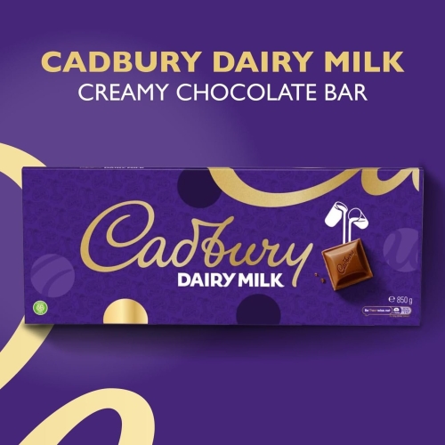 Cadbury Dairy Milk Chocolate Gift Bar, Extra-Large, Rich Taste, Suitable for Vegetarians, Sustainable Cocoa, 850 g - Image 6