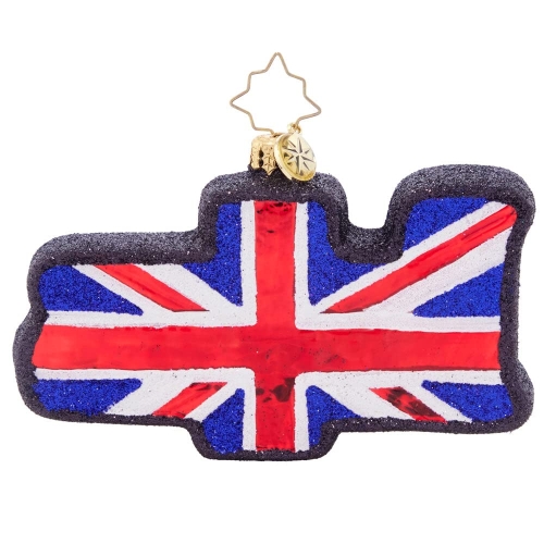 Christopher Radko Hand-Crafted European Glass Christmas Tree Decorative Ornament, British Beats - Image 2