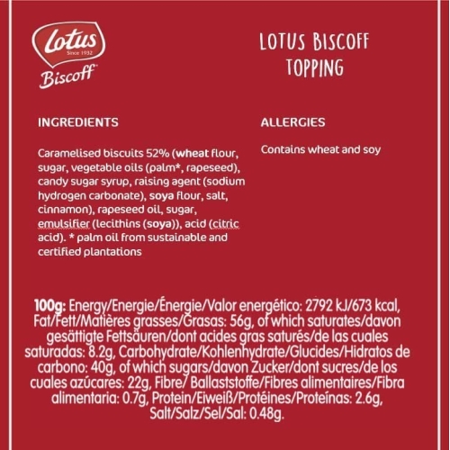 Biscoff - Sweet Spread Topping - Caramelised biscuit flavor - Vegan - No colours or added flavours - 1L, Packaging May Vary - Image 2