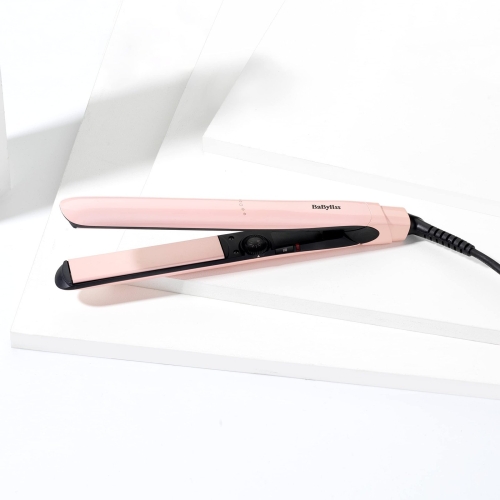 BaByliss Rose Blush 235C Hair Straighteners, Extra-long titanium ceramic plates for smooth gliding, Ultra-fast heat up, 13 heat settings up to 235°C, pink - Image 3