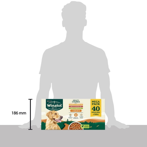 Winalot Dog Food Mixed in Gravy, 40 x 100g (Packaging may vary) - Image 2