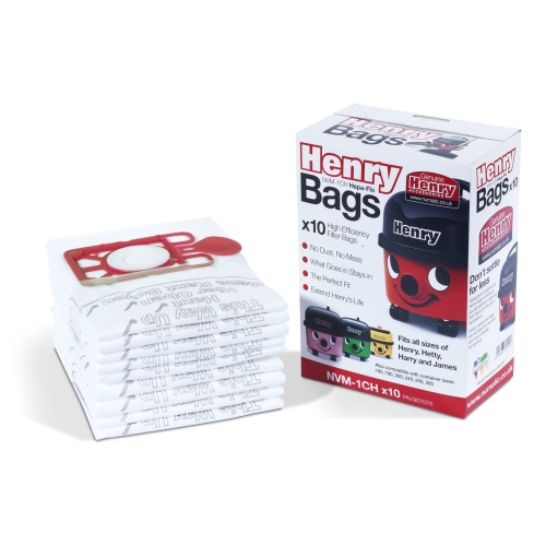 Henry NVM-1CH/907075 HepaFlo Vacuum Bags, White, 10 Count ( Pack of 1)