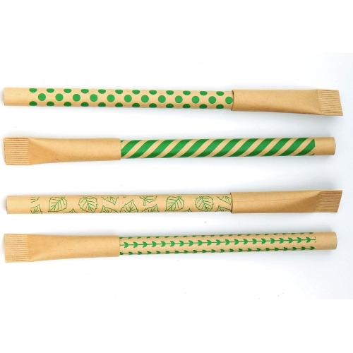 leaf boat Eco Friendly Paper Pens/Pack of 10 or 24 with Metal Ink Chamber/Low Waste gift/Biro Pens/Black/Recyclable/Eco Friendly Products/Stationery/Paper Packaging/Zero Waste/Plastic Free - Image 2