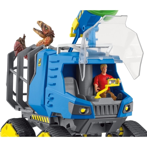 schleich Dinosaurs 42604 Realistic Dakotaraptor and Truck with Scientist Playset - Jurassic Collection Dinosaur Action Figure and Vehicle with Scientist - Toys Gift for Boys, Girls, Kids Ages 4+ - Image 6