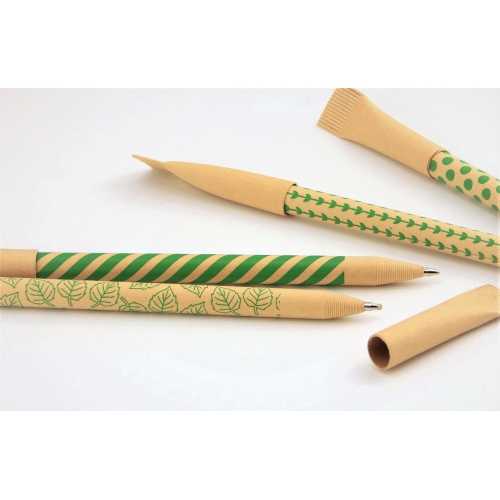 leaf boat Eco Friendly Paper Pens/Pack of 10 or 24 with Metal Ink Chamber/Low Waste gift/Biro Pens/Black/Recyclable/Eco Friendly Products/Stationery/Paper Packaging/Zero Waste/Plastic Free - Image 3