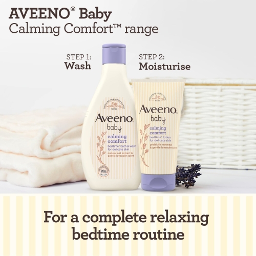 Aveeno Baby Calming Comfort Bedtime Bath and Wash, 250 ml (Pack of 1) - Image 3
