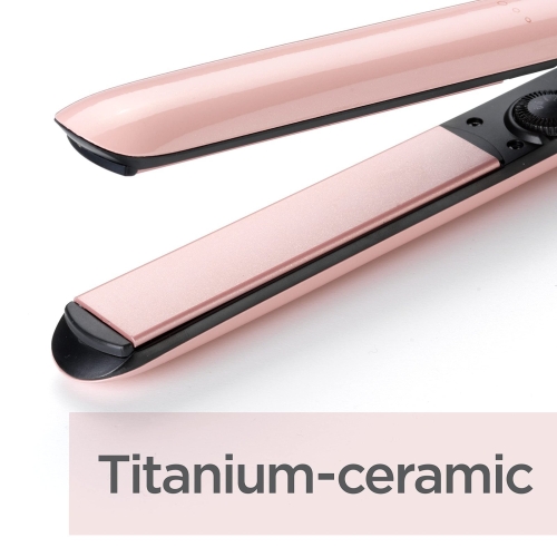 BaByliss Rose Blush 235C Hair Straighteners, Extra-long titanium ceramic plates for smooth gliding, Ultra-fast heat up, 13 heat settings up to 235°C, pink - Image 7