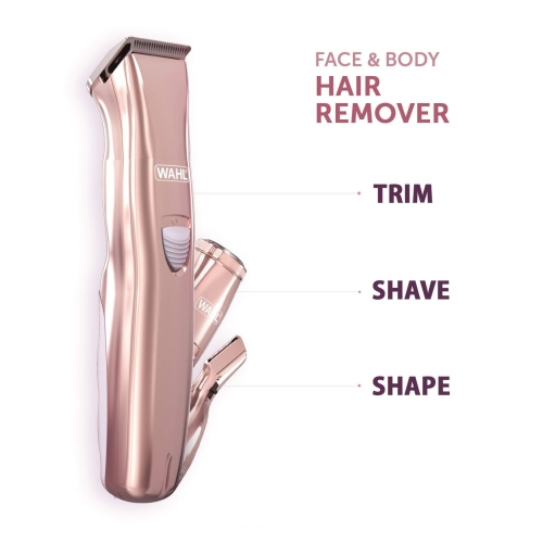Wahl 3-in-1 Ladies Face and Body Hair Remover, Perfect for Gifting, Womens Hair Removal Trimmer, Female Rotary Shaver, Eyebrow Shaper, Comb Attachment, Facial Hair Trimmers for Women - Image 7