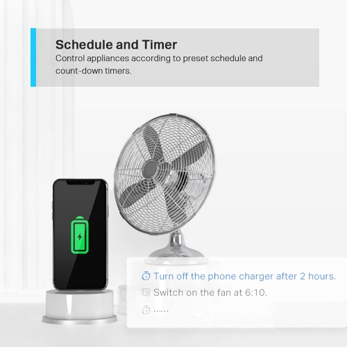 Tapo P100 (2-Pack) Smart Plug, Wi-Fi Plug, App Remote Control, Alexa Plug, Voice Control with Alexa & Google, Away Mode, Scheduling & Timer, Device Sharing, Easy Set Up, Multiple Safety Guarantees - Image 4