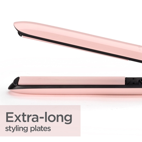 BaByliss Rose Blush 235C Hair Straighteners, Extra-long titanium ceramic plates for smooth gliding, Ultra-fast heat up, 13 heat settings up to 235°C, pink - Image 8