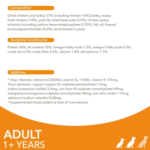 IAMS Complete Dry Dog Food for Adult 1+ Small and Medium Breeds with Chicken 12 kg - Image 3