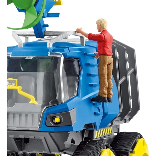 schleich Dinosaurs 42604 Realistic Dakotaraptor and Truck with Scientist Playset - Jurassic Collection Dinosaur Action Figure and Vehicle with Scientist - Toys Gift for Boys, Girls, Kids Ages 4+ - Image 4