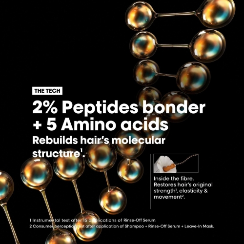 L’Oréal Professionnel, Absolut Repair Molecular Hair Shampoo, Sulfate-Free, Repairs Damage and Restores Strength, For All Damaged Hair Types, SERIE EXPERT, 300 ml - Image 4