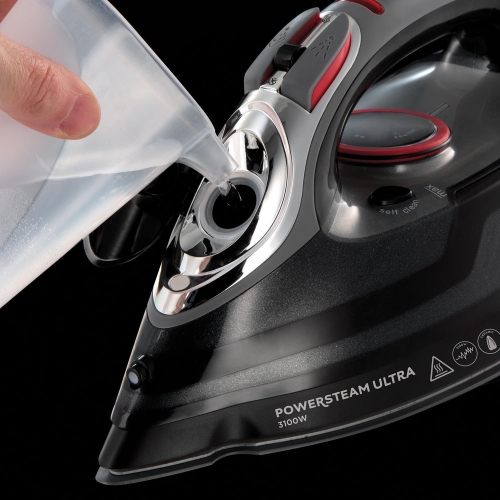 Russell Hobbs Power Steam Ultra Iron, Ceramic Non-stick soleplate, 210g Steam Shot, 70g Continuous steam, 350ml Water Tank, Self-clean, Anti-calc & Anti-drip function, 3m Cord, 3100W, 20630 - Image 5