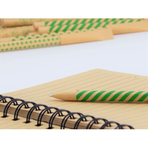 leaf boat Eco Friendly Paper Pens/Pack of 10 or 24 with Metal Ink Chamber/Low Waste gift/Biro Pens/Black/Recyclable/Eco Friendly Products/Stationery/Paper Packaging/Zero Waste/Plastic Free - Image 4