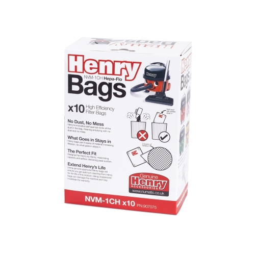 Henry NVM-1CH/907075 HepaFlo Vacuum Bags, White, 10 Count ( Pack of 1) - Image 5