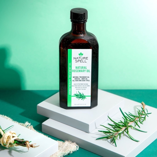 Nature Spell Rosemary Oil For Hair With Hair Precision Oil Applicator Bottle Comb 150ml, Treats Dry, Damaged Hair & Targets Hair Growth, Made In The UK - Image 3