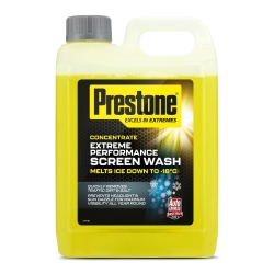 Prestone Screenwash Concentrate 2.5L, Screen Wash For Cars - Winter, High Performance Cleaning With Streak Free Formula, Extreme Performance Super Concentrated Screenwash, Reduce Plastic, 2.5 Litre