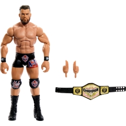 Mattel WWE Elite Action Figure & Accessories, 6-inch Collectible Austin Theory with 25 Articulation Points, Life-Like Look & Swappable Hands, HTX55