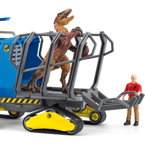 schleich Dinosaurs 42604 Realistic Dakotaraptor and Truck with Scientist Playset - Jurassic Collection Dinosaur Action Figure and Vehicle with Scientist - Toys Gift for Boys, Girls, Kids Ages 4+ - Image 5