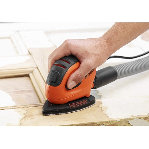BLACK+DECKER Mouse Detail Sander, 55W, 240V, Corded, includes 6 Sanding Sheets, BEW230-GB - Image 6