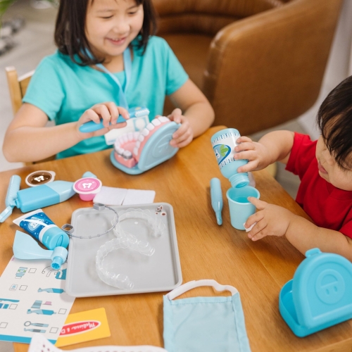 Melissa & Doug Super Smile Dentist Kit for Kids Role Play Toys for 3+ Year Old Girls Educational Toys for 3 Year Old Boys Montessori Kids Toys Age 3,8.89 x 27.18 x 34.29 centimeters - Image 9