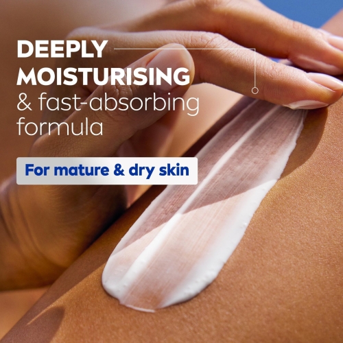 NIVEA Q10 60+ Mature Skin Body Lotion (400ml), Nourishing Firming Cream with Q10 and Argan Oil, NIVEA Moisturising Cream for Ageing and Mature Skin - Image 4