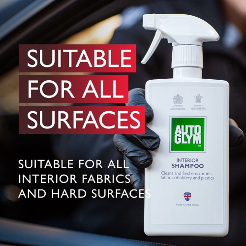 Autoglym Interior Shampoo, 500ml - Car Interior Shampoo That Cleans and Freshens Carpets, Fabrics, Upholstery and Plastics, White - Image 6